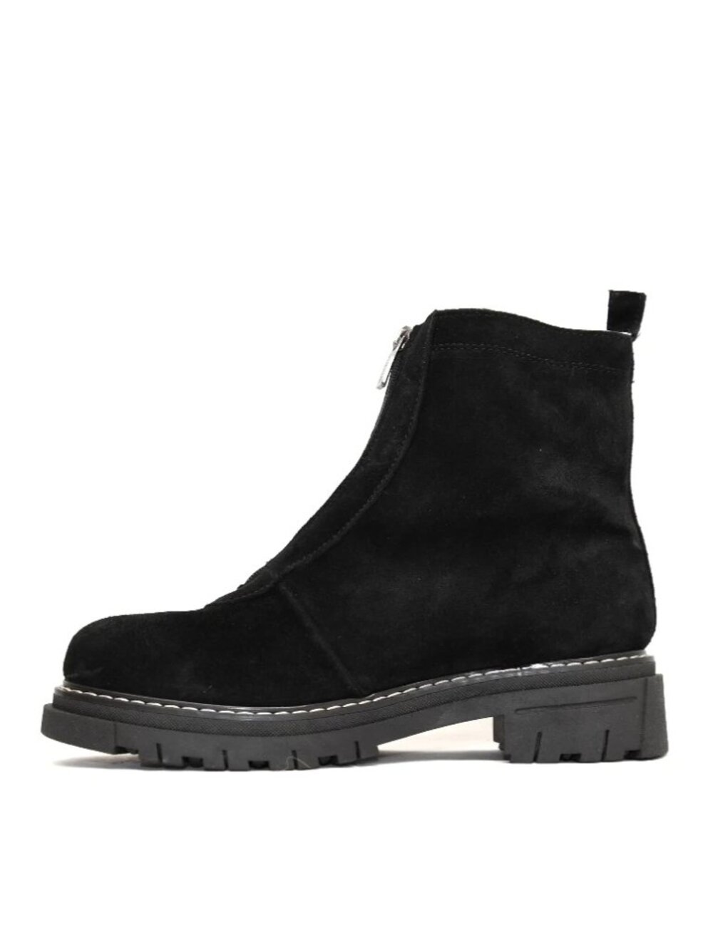New! LA CANADIENNE Size 7 Delta Black Suede Bootie DD504A Made in Italy - Picture 2 of 7